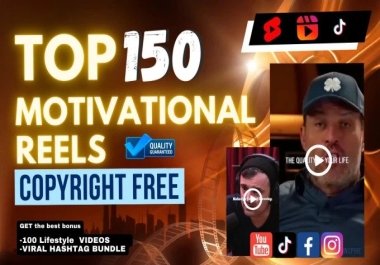 I will create 150 motivational youtube shorts