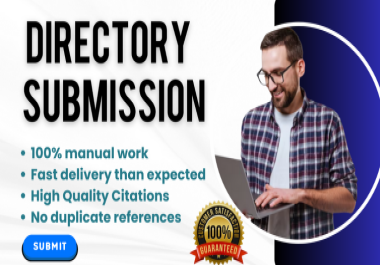 Manually create 500 directory submission backlinks in HQ site