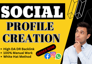 Build 400 social media profile seo backlink to help your google rankings