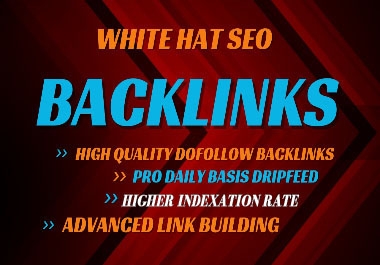I will do research powerful backlinks high DA 50 plus and white hat service.