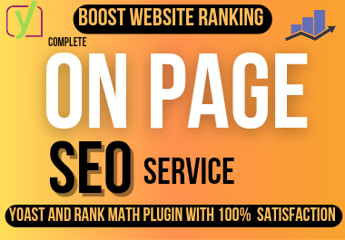 I will do complete on page SEO with Yoast and Rank math plugin