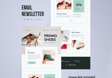 I will design getresponse,  klaviyo shopify email marketing converting newsletter