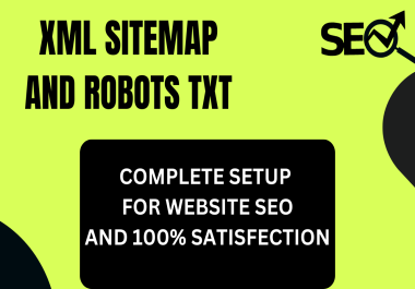 I will create optimize XML sitemap robots txt SEO for website