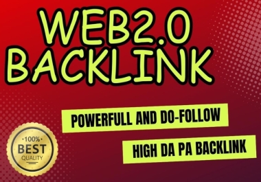 I will make 150 high DA web 2.0 backlinks