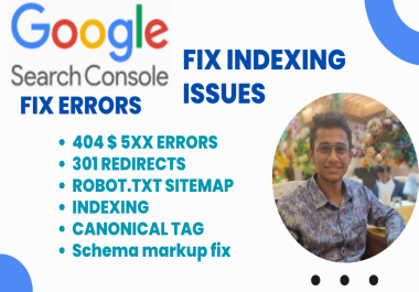 Fix all google indexing issues and search console errors