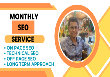 Monthly SEO service for Google ranking with high-quality backlinks