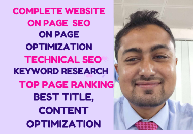 Rank google first 1st page On Page SEO technical SEO Service from best SEO specialist