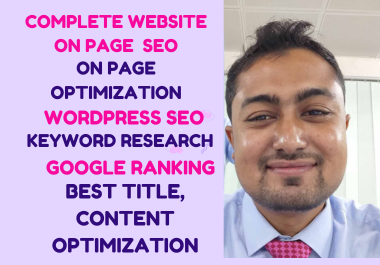 You will get On-Page SEO Service from best SEO specialist