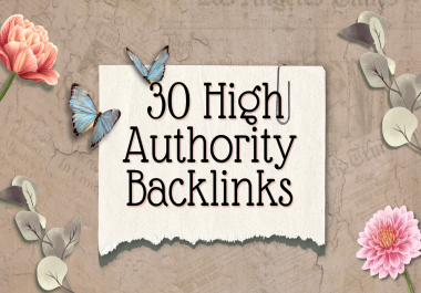 30 High Authority Backlinks For SEO Link Building Manual