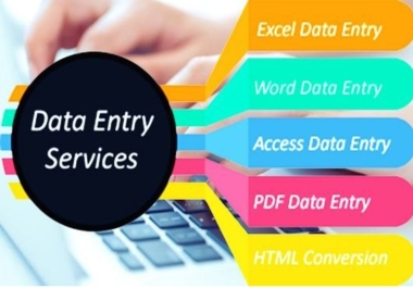 I am a data entry expert. I have done high level data entry.