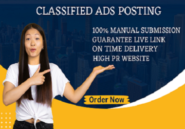 I will do 20 post classified ads on top classified ad posting sites