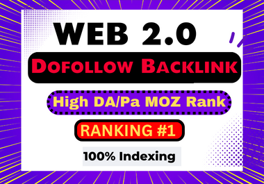 I will create 125 web2.0 blogs with contextual High DA PA MOZ Ranking