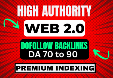 I will create 70 web2.0 blogs with contextual High DA PA MOZ Ranking