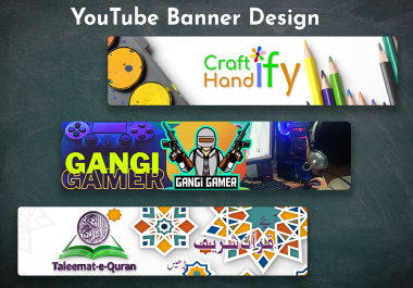 Banner Creation For Your Social Media,  service and Profile Images