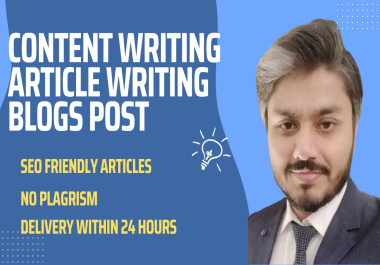 I will do articles writing,  content writing and blog post writing for you