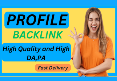 I will create 85 HQ social profile creation backlinks manually in high DA PA sites
