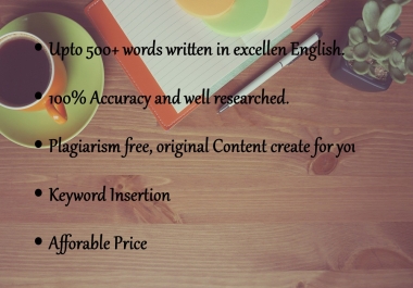 Write engaging article,  blog,  web content up to 500 Words