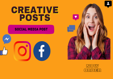 I will create engaging social media post