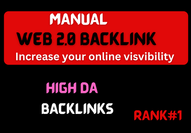 100 professionally create web 2.0 Backlinks with high quality