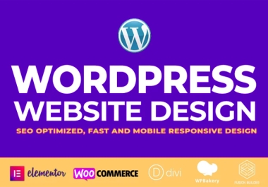 I will create wordpress website design and website development