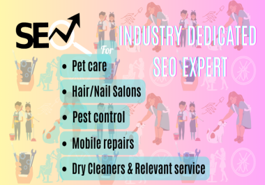 Seo expert for salon,  pet care,  pest control and relevant services