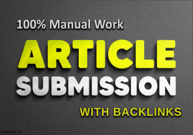 10 Article submission backlinks DA 50+