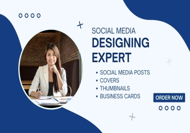 I'll be your Professional Graphic designer for Social Media posts,  Covers,  Business Cards