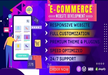 I will developed original e-commerce website