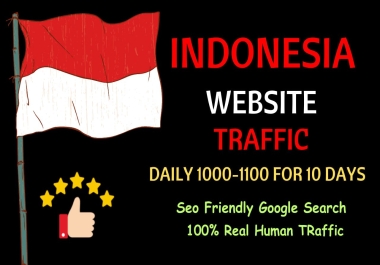 10000 Indonesia TARGETED Organic Web Traffic to your website