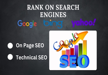 I will Optimize Advance onpage Website SEO that's Search Engine Likes