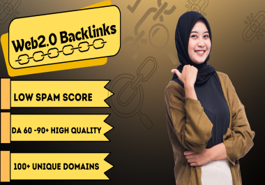 Build 100+ High Authority White hat Dofollow Web2.0 Backlinks