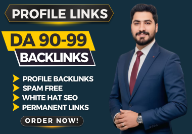 I Will Create 250 High DA 70+ Profile Backlinks for Higher Google Ranking
