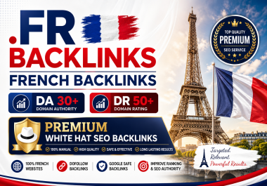 I will create 100 High-Quality. Fr French PBN Backlinks