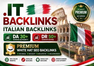 I will create 100 High-Quality. it Italian PBN Backlinks