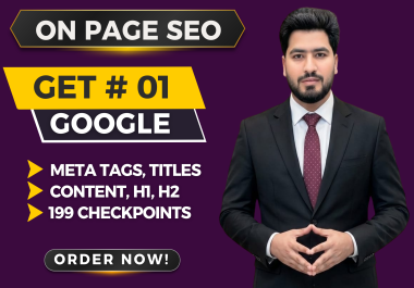 I Will Do On-Page SEO with Full Meta,  H1,  H2 Optimization & 200+ SEO Fixes
