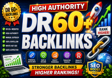 I will create 1000 High Quailty. Com DR 60+ Backlinks for top Ranking