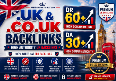 I will create 100 High Quality. uk DR 60+ and DA 30+ PBN Backlinks
