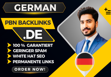 I will create 30 High Quality. DE Backlinks to Improve Ranking