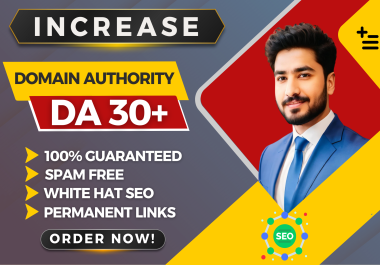 I will increase Moz Domain Authority DA 30+
