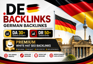 I will create 100 High Quality. DE Backlinks to Improve Ranking