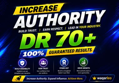 I will increase ahrefs domain rating DR 70+ Guaranteed