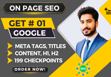 I Will Do On-Page SEO with Full Meta,  H1,  H2 Optimization & 200+ SEO Fixes