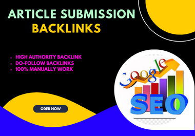 I will do 150 article submission contextual backlinks from high da website