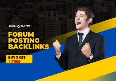I will create 90 high quality Forum Posting Backlinks