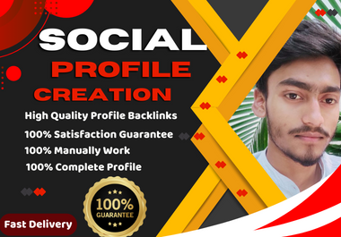 I will create 150 social media profile creation Backlinks High DA PA Websites