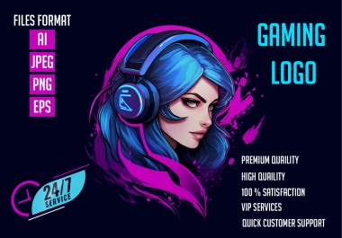 I will design Creative logo for girl Gamers