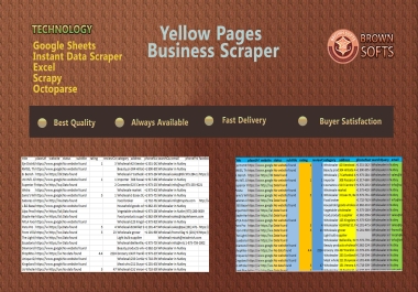 We offer comprehensive data extraction services from Yellow Pages.