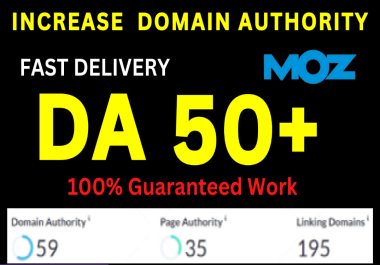 I will increase domain authority moz da