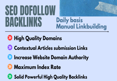 Rank your website by daily basis high quality backlinks from high quality premium websites