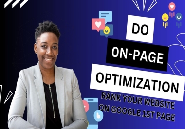 I will do On-page Seo for ranking your website